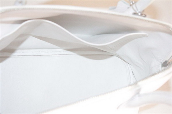 High Quality Replica Hermes Bolide Togo Leather Tote Bag White 509084 - Click Image to Close